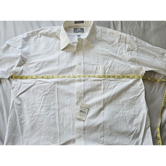 STAFFORD EXECUTIVE Button Down Shirt Men's long sleeve collared 17(1/2) 34Slv - Picture 10 of 11